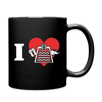 Les sauveteurs adorent les nageurs sauveteurs - Mug uni - noir - Droite