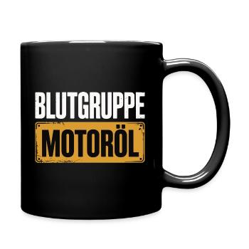 Groupe sanguin : conception du tournevis à huile moteur - Mug uni - noir - Droite