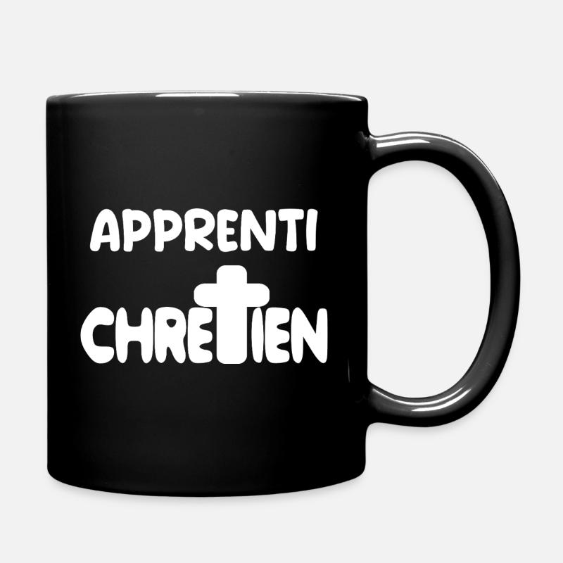 cadeau chrétien catholique dieu - Mug uni - noir