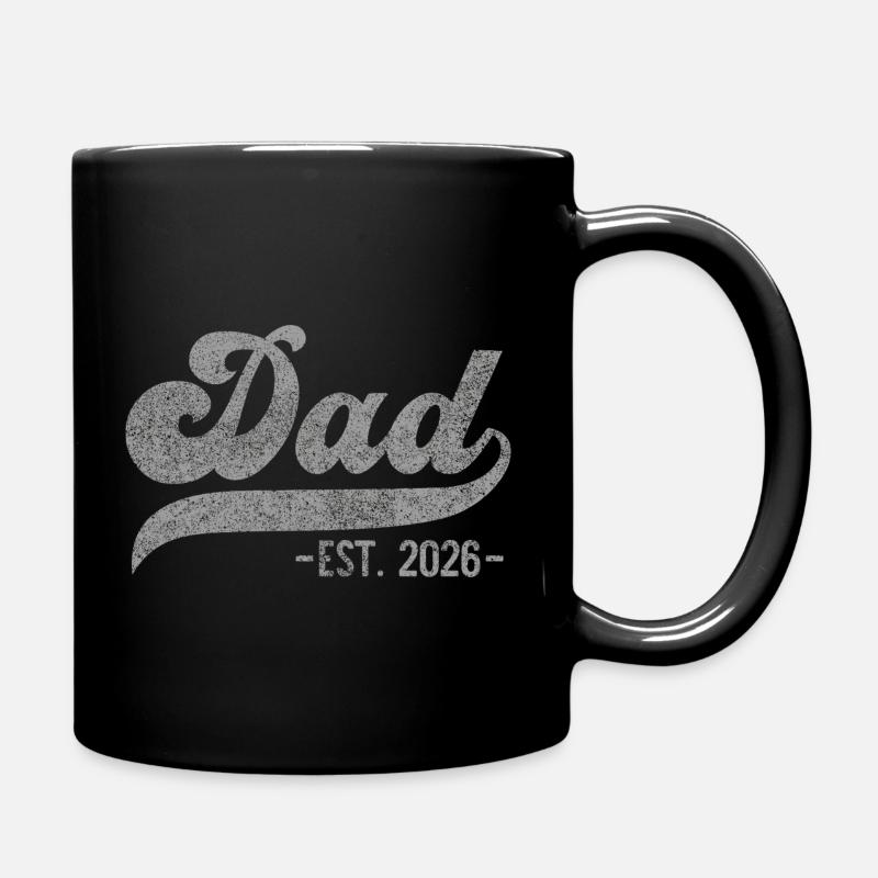 Dad EST. 2026 – Gift for New Dads - Full Colour Mug - black
