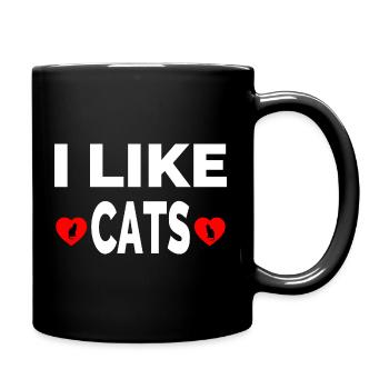 félin - Mug uni - noir - Droite