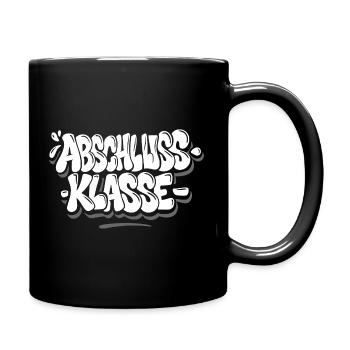 Abschlussklasse Graffiti - Tasse einfarbig - Schwarz - Rechts