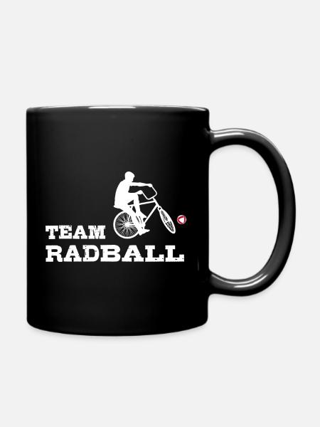 Team Radball, Radballer, Hallenradsport - Tasse einfarbig - Schwarz