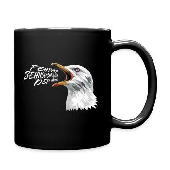 FEHMARN SEHNSUCHT NACH DEM MEER Lustiges - Tasse einfarbig - Schwarz - Rechts