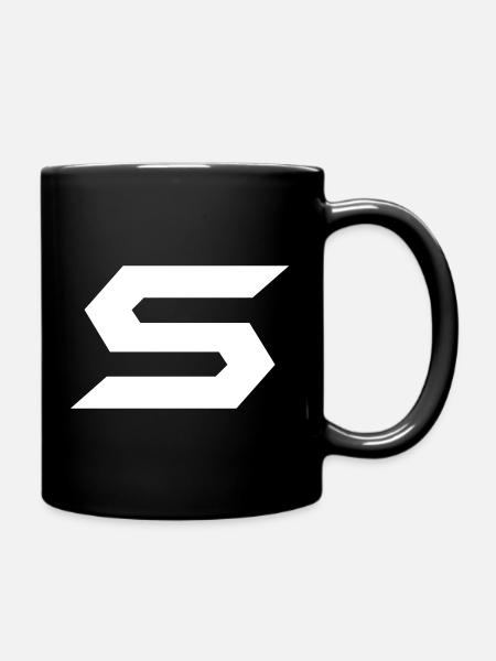 Contraste géométrique en zigzag - Mug uni - noir