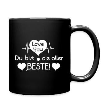 Love you, you are the very best! - White - Full Colour Mug - black - Right