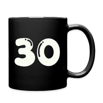 30 - Mug uni - noir - Droite