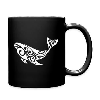 baleine - Mug uni - noir - Droite