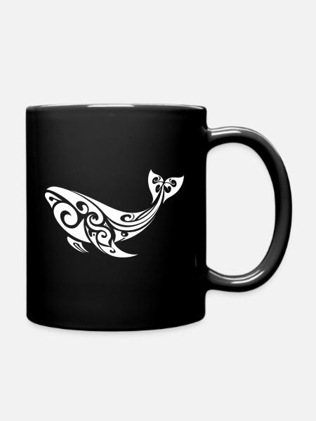 Wal - Tasse einfarbig - Schwarz