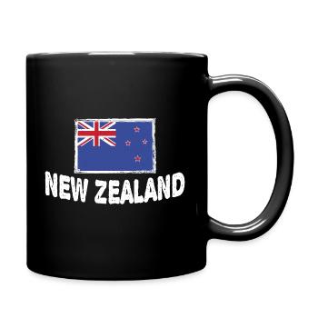 Drapeau néo-zélandais de la Nouvelle-Zélande - Mug uni - noir - Droite