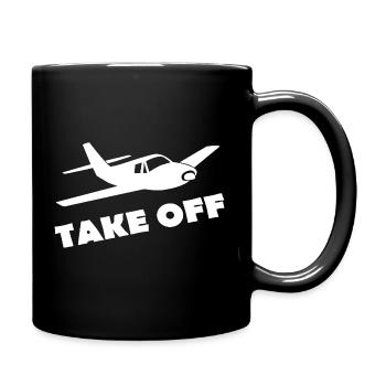 TAKE OFF - Tasse einfarbig - Schwarz - Rechts
