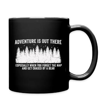 T-shirt humoristique de camping pour aventuriers - Mug uni - noir - Droite