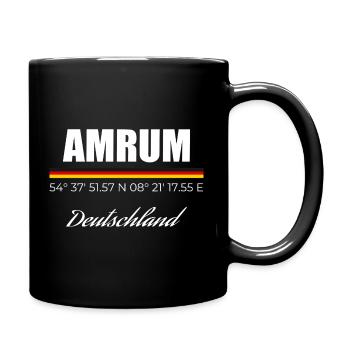 Amrum - Tasse einfarbig - Schwarz - Rechts