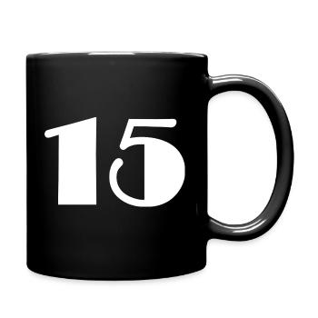 15. 15 YEARS. 15th ANNIVERSARY. 15 YEAR ANNIVERSARY. - Full Colour Mug - black - Right