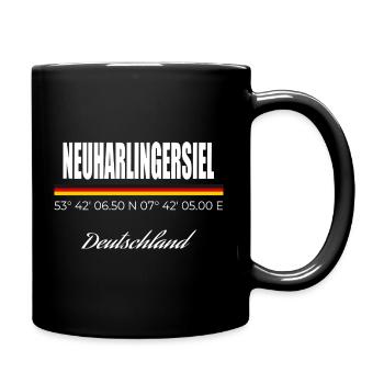 Neuharlingersiel - Tasse einfarbig - Schwarz - Rechts
