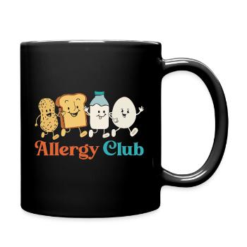 Club drôle d’allergie alimentaire Allergy Humour Peanut Dairy - Mug uni - noir - Droite