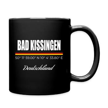 Bad Kissingen - Tasse einfarbig - Schwarz - Rechts