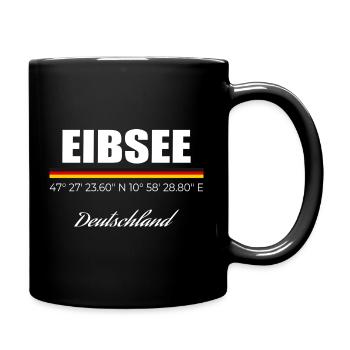 Eibsee - Tasse einfarbig - Schwarz - Rechts