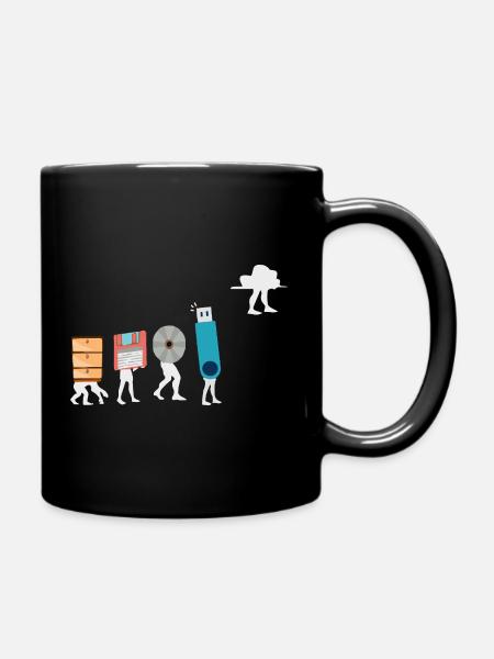 Cloud-Computing-Lustige Programmierer-Daten-KI-Software - Tasse einfarbig - Schwarz