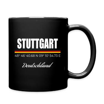 Stuttgart - Full Colour Mug - black - Right