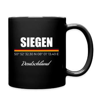 Siegen - Tasse einfarbig - Schwarz - Rechts