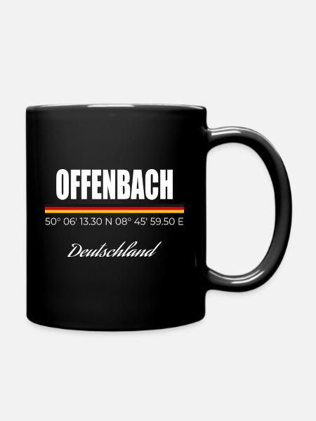 Offenbach - Tasse einfarbig - Schwarz