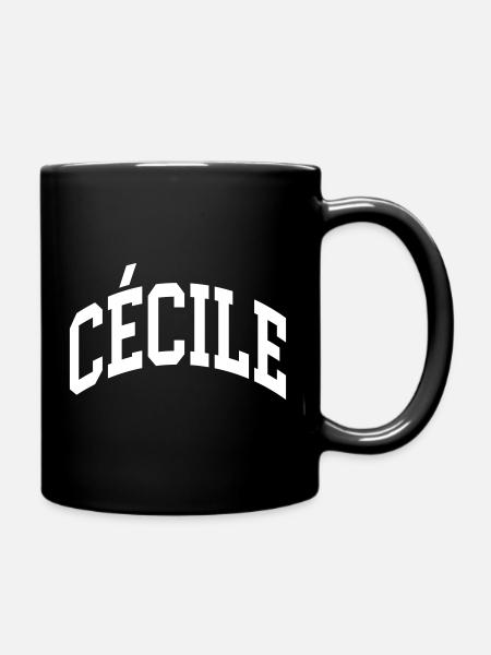 Cécile - Tasse einfarbig - Schwarz
