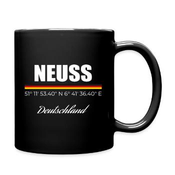 Neuss - Tasse einfarbig - Schwarz - Rechts