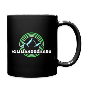 Kilimanjaro as hiking - Full Colour Mug - black - Right