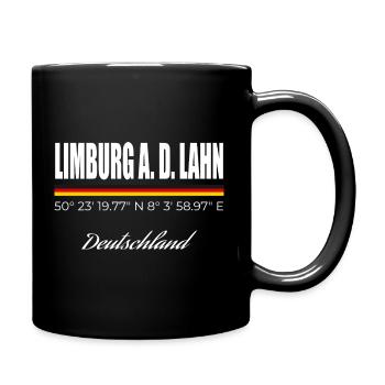 Limburg an der Lahn - Tasse einfarbig - Schwarz - Rechts