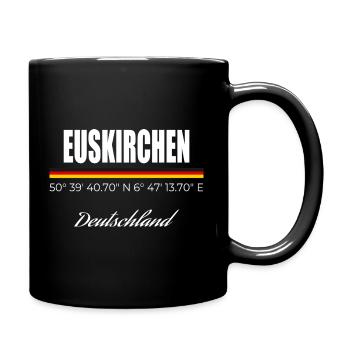 Euskirchen - Tasse einfarbig - Schwarz - Rechts