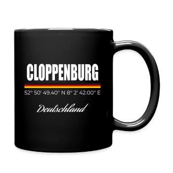 Cloppenburg - Tasse einfarbig - Schwarz - Rechts