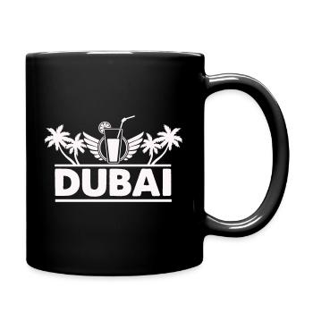 Dubai Palm Trees Drink Logo - Full Colour Mug - black - Right