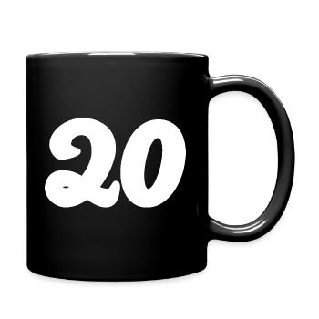 20. 20th ANNIVERSARY. 20 YEARS ANNIVERSARY. 20 YEARS. - Full Colour Mug - black - Right