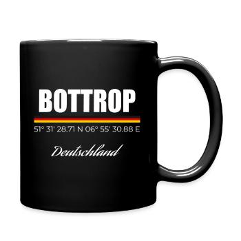 Bottrop - Tasse einfarbig - Schwarz - Rechts