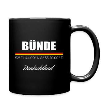 Bünde - Tasse einfarbig - Schwarz - Rechts
