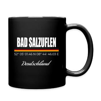 Bad Salzuflen - Tasse einfarbig - Schwarz - Rechts