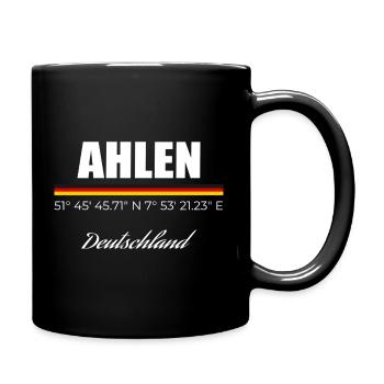 Ahlen - Tasse einfarbig - Schwarz - Rechts