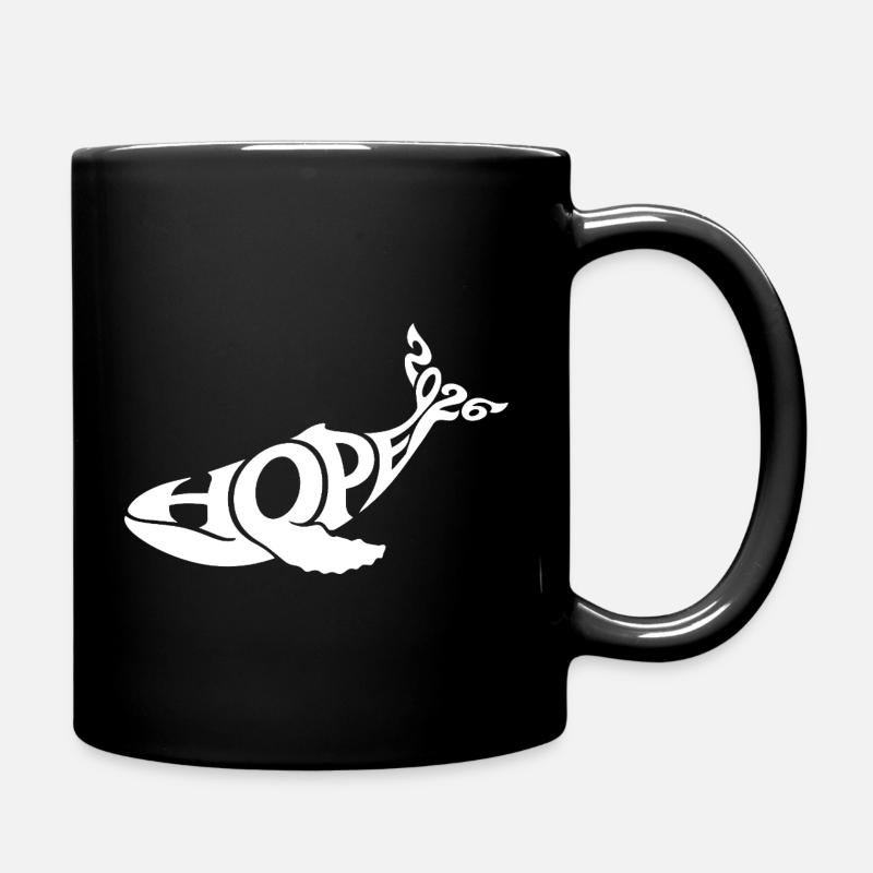 HOPE THE WHALE - Mug uni - noir