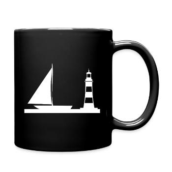 Voile - Mug uni - noir - Droite
