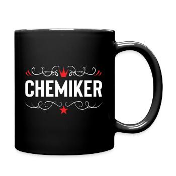 Chemiker Beruf - Tasse einfarbig - Schwarz - Rechts