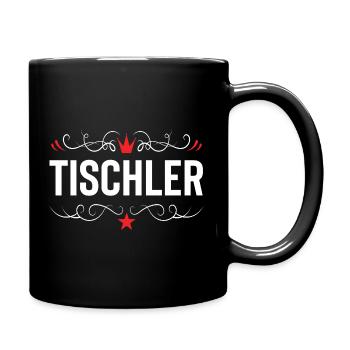 Tischler Beruf - Tasse einfarbig - Schwarz - Rechts