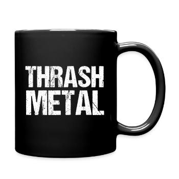 Typographie du thrash metal grunge - Mug uni - noir - Droite