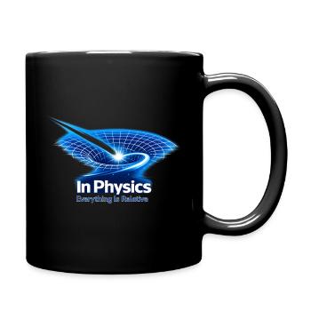 Everything is Relative – In Physics Design - Full Colour Mug - black - Right