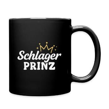 Schlager Prinz Schlagerparty - Tasse einfarbig - Schwarz - Rechts