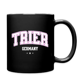 Trier Germany College Lettering Statement - Full Colour Mug - black - Right