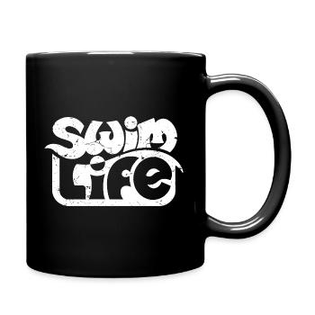 La vie de nageur - Mug uni - noir - Droite