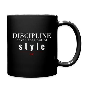 La discipline ne se démode jamais - Mug uni - noir - Droite