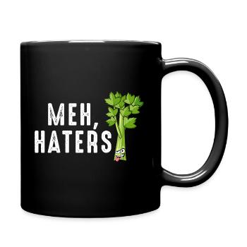 Meh Celery Haters Tee - Full Colour Mug - black - Right