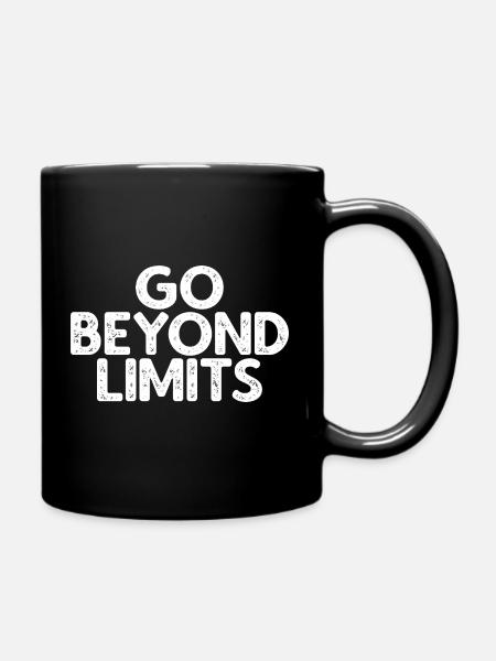Go Beyond Limits - Tasse einfarbig - Schwarz